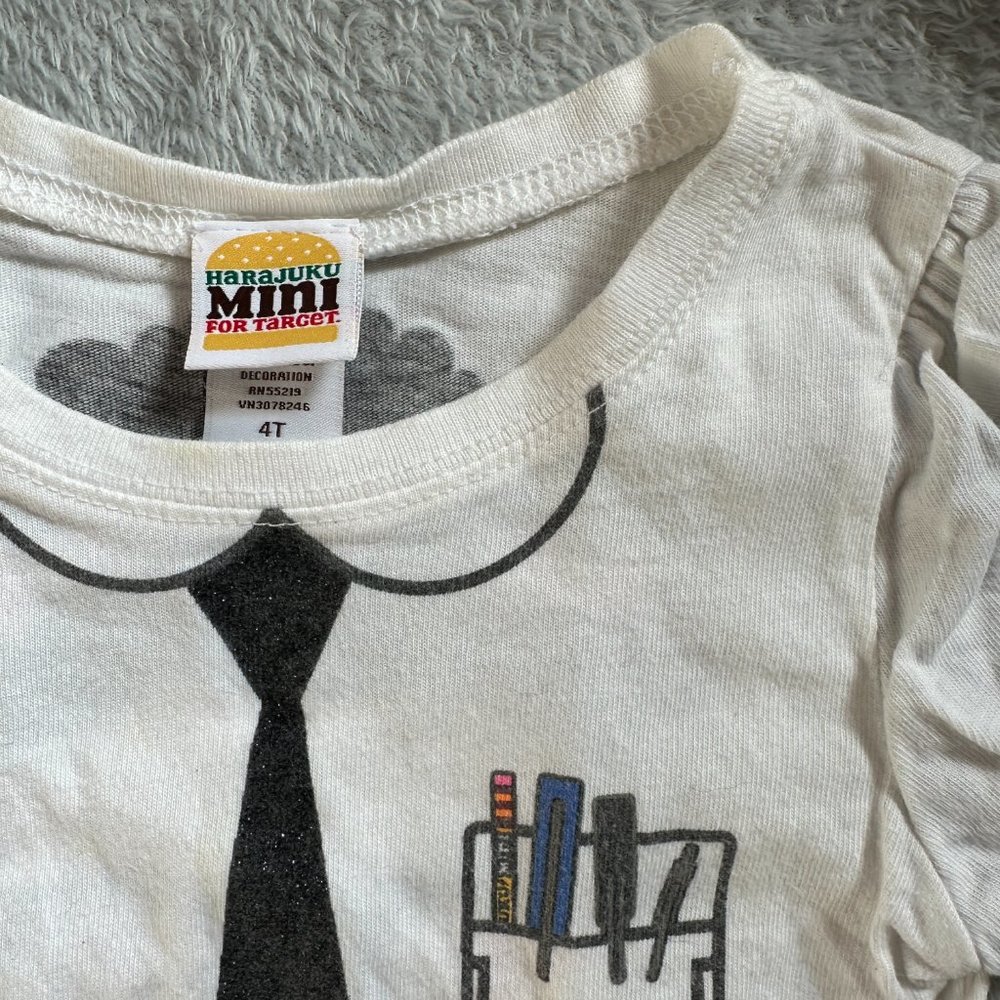 Harajuku Mini Girls Long Sleeve Tee T-Shirt Sz 4T - Picture 2 of 6